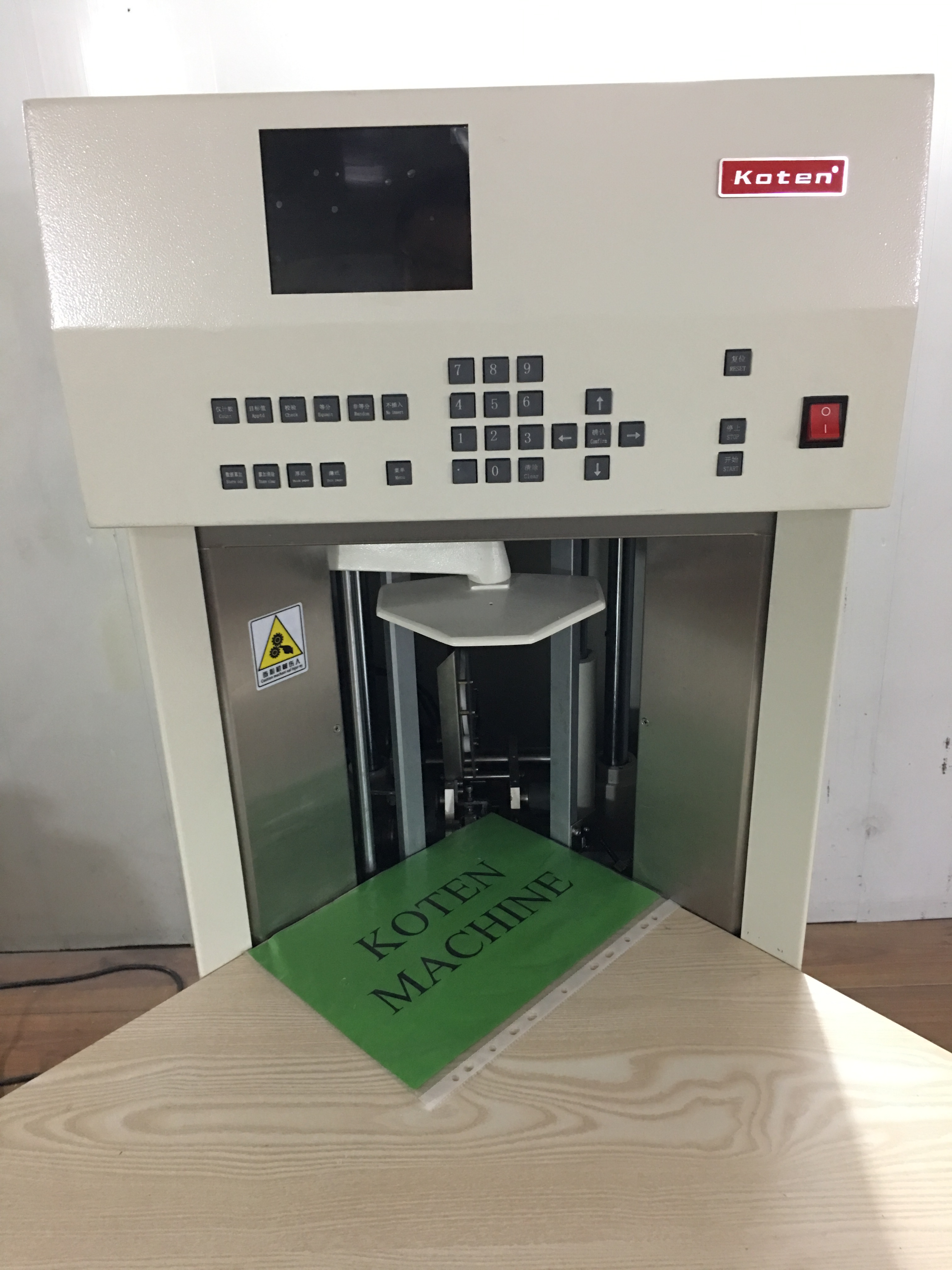 Menus enveloppant la machine de comptage de papier d'emballage de papier thermique